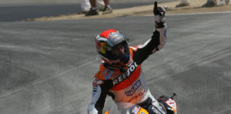 The late Nicky Hayden at the U.S. Grand Prix at Laguna Seca in 2005. Photo by Brian J. Nelson.