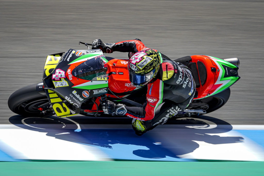 Aleix Espargaro (41). Photo courtesy Aprilia Gresini Racing.