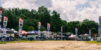 The American Flat Track paddock at Volusia Speedway Park, in Florida. Photo courtesy AFT.