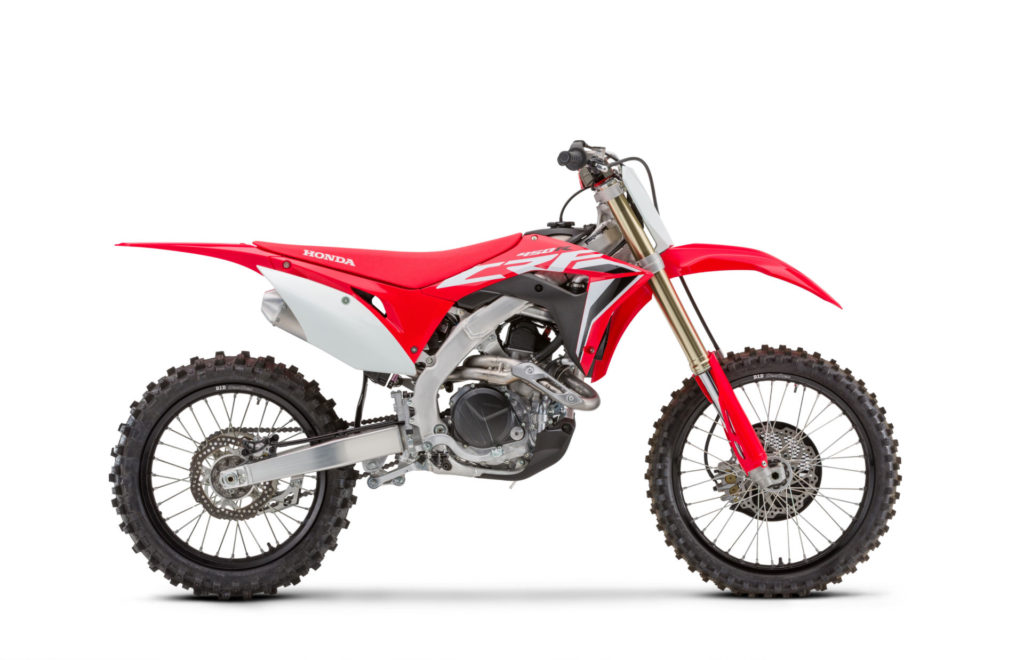 A 2020-model Honda CRF450R. Photo courtesy American Honda.