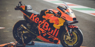 One of Pol Espargaro's Red Bull KTM RC16 MotoGP racebikes. Photo courtesy KTM.