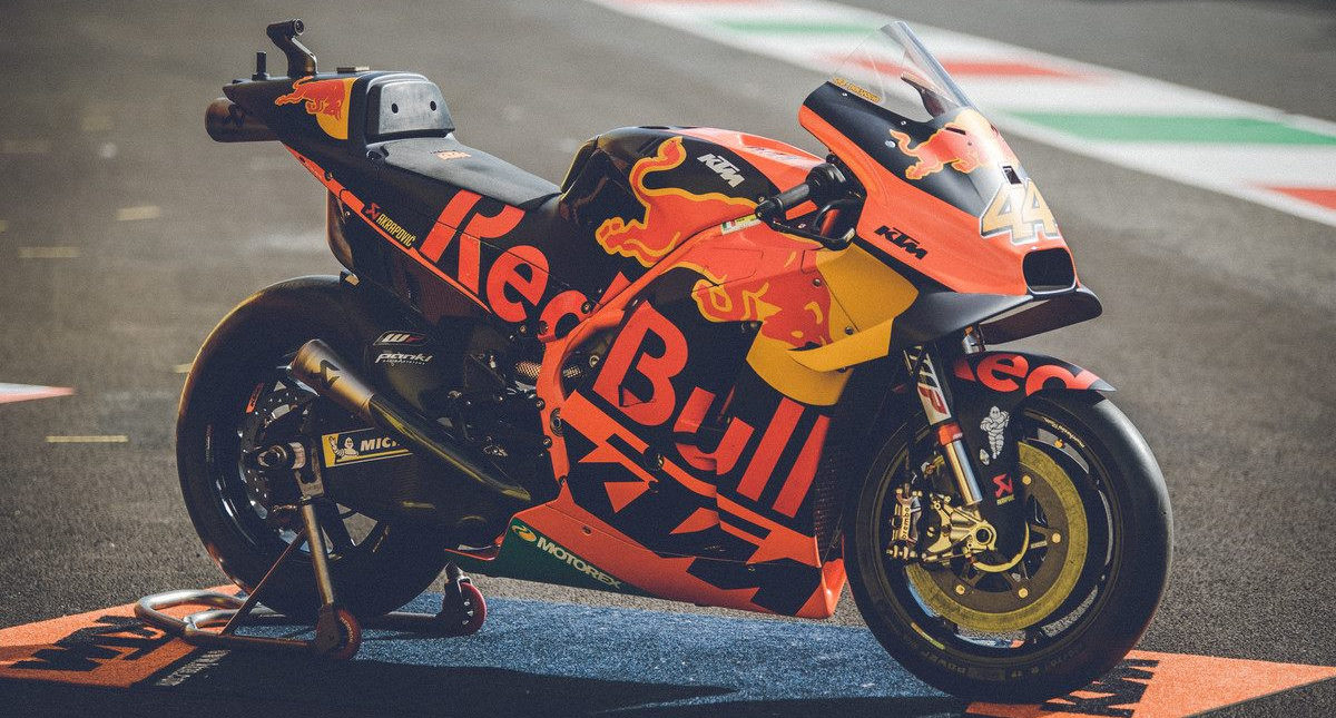 One of Pol Espargaro's Red Bull KTM RC16 MotoGP racebikes. Photo courtesy KTM.