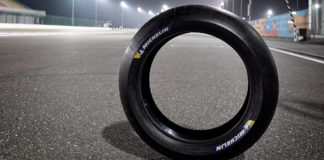 Michelin's new Power Slick rear tire for MotoGP. Photo courtesy Michelin.