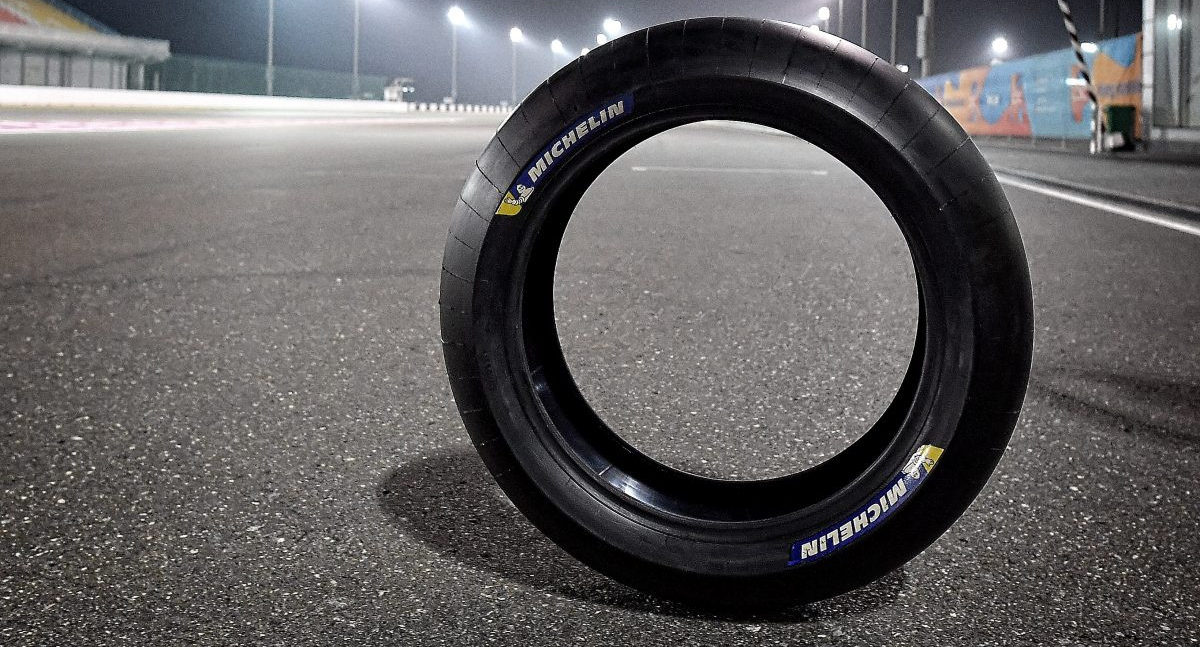 Michelin's new Power Slick rear tire for MotoGP. Photo courtesy Michelin.