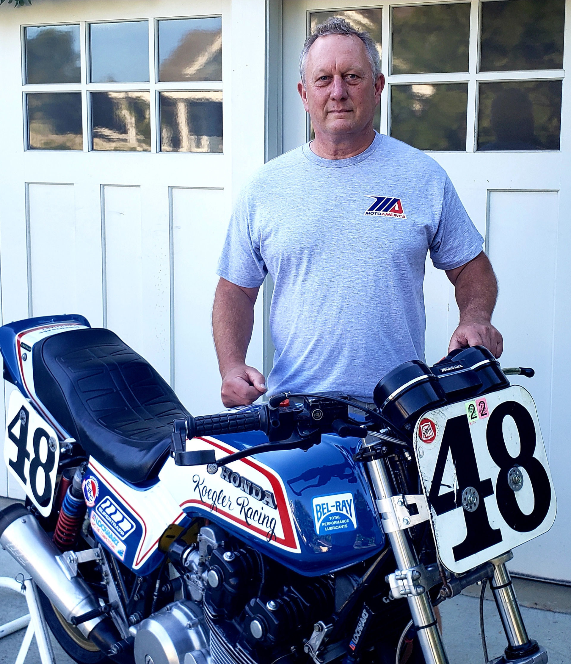 Tom Dorsey and Bernd Koegler's Historic Honda CB750F AMA Superbike. Photo courtesy Kevin McKee.