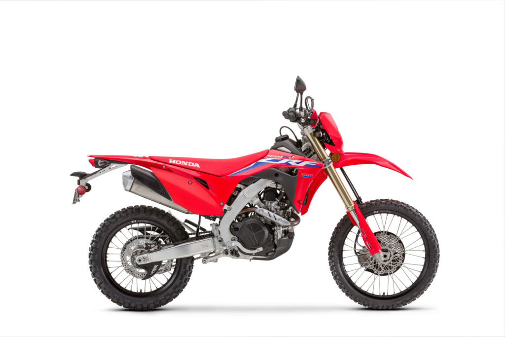 A 2021-model Honda CRF450RL. Photo courtesy American Honda.