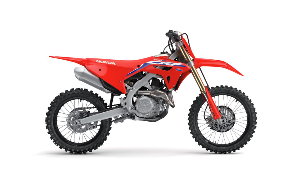 A 2021-model Honda CRF450R. Photo courtesy American Honda.