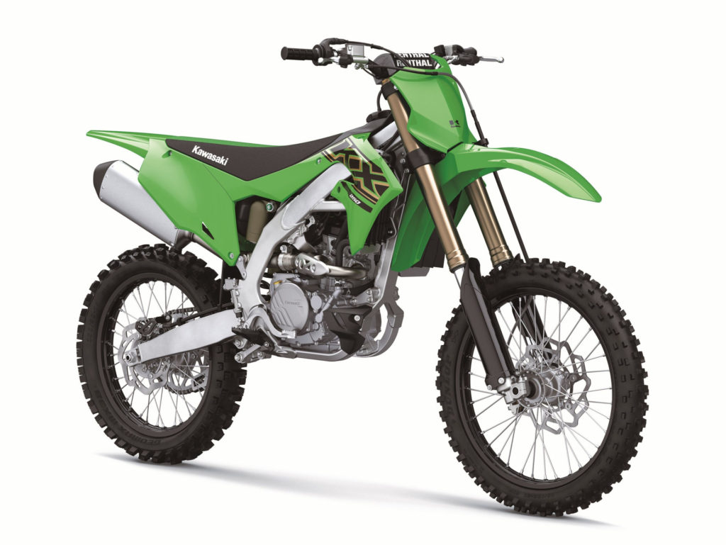 A 2021 Kawasaki KX250. Photo courtesy Kawasaki Motors Corp., U.S.A.