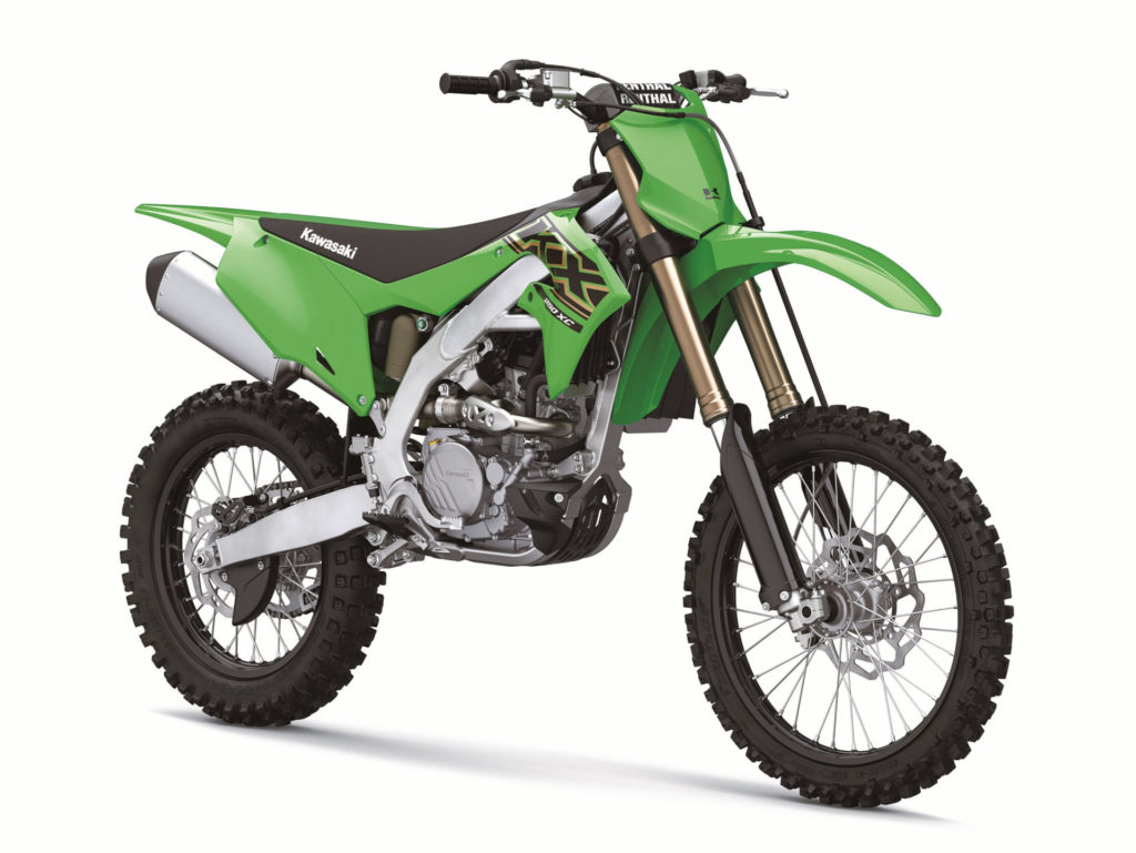 A 2021 Kawasaki KX250 XC. Photo courtesy Kawasaki Motors Corp., U.S.A.