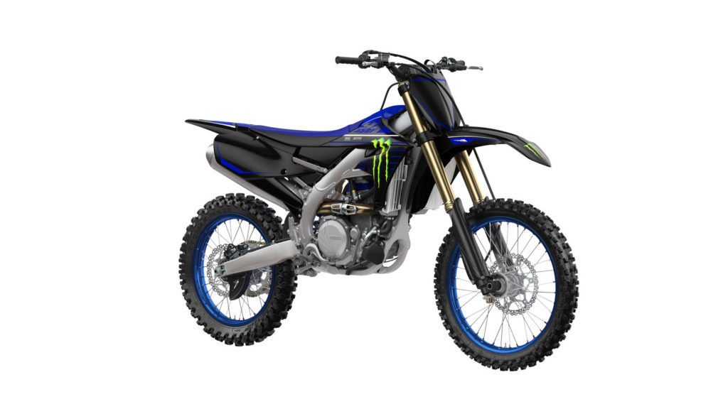 A 2021 Monster Energy Yamaha Racing Edition YZ450F. Photo courtesy Yamaha Motor Corp., U.S.A.