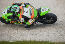 Penguin Racing Schools Eric Wood (5) in action. Photo courtesy Penguin Racing School.