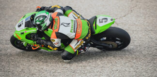 Penguin Racing Schools Eric Wood (5) in action. Photo courtesy Penguin Racing School.
