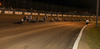 The start of the AFT SuperTwins main event at the Volusia Half-Mile II. Photo by Scott Hunter, courtesy AFT.