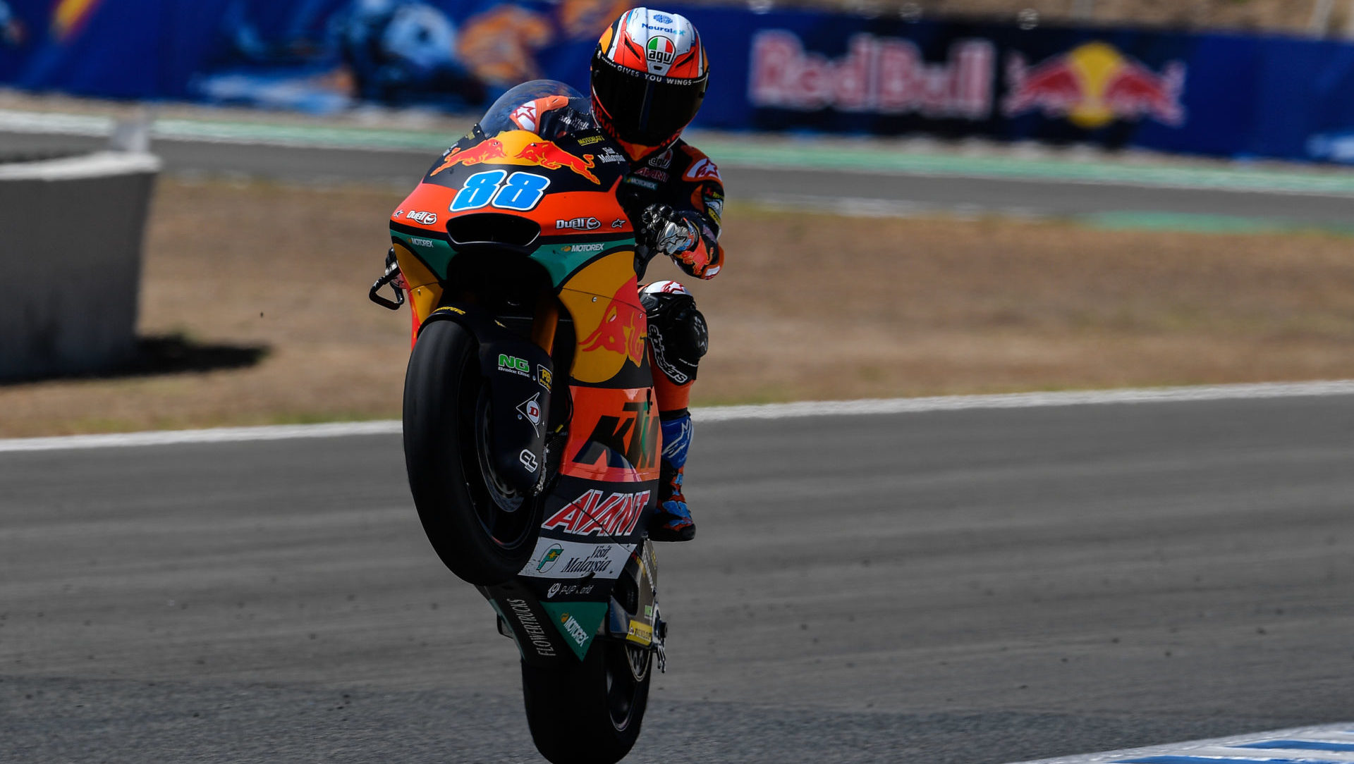 Jorge Martin (88) was the quickest Moto2 rider during testing Wednesday at Jerez. Photo courtesy Dorna/www.motogp.com. Jorge Martin (88). Photo courtesy Dorna/www.motogp.com.