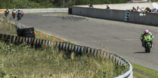 Jordan Szoke (101) with a commanding lead over the Canadian Superbike field at Calabogie Motorsports Park. Photo by Bob Szoke, courtesy CSBK/PMP.