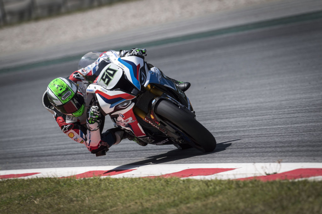 Eugene Laverty (50) . Photo courtesy BMW Motorrad.