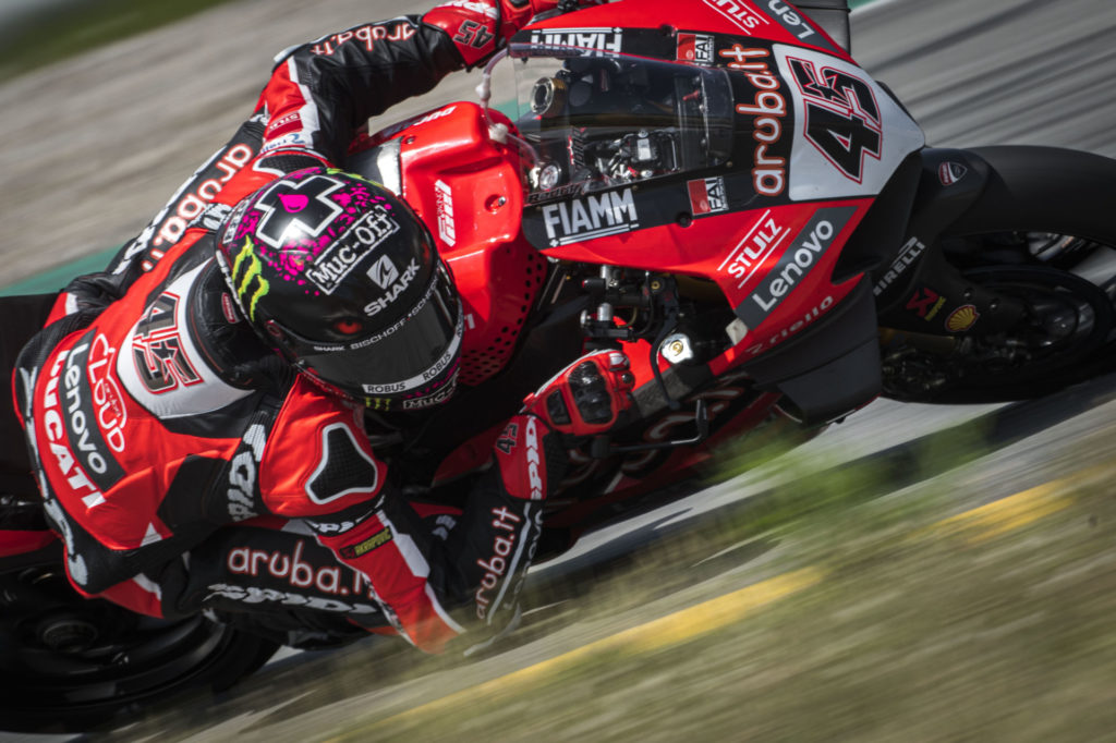 Scott Redding (45) at Catalunya. Photo courtesy Ducati.