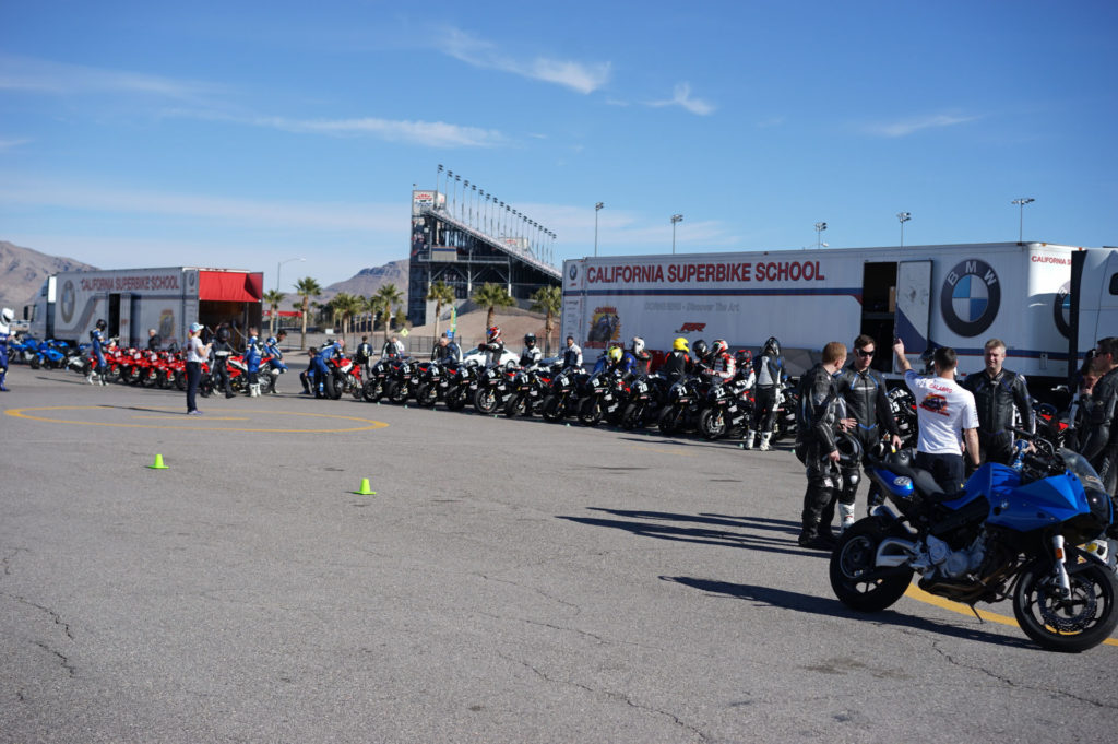 A scene from a California Superbike School prior to the COVID-19 pandemic. Photo by etechphoto.com, courtesy California Superbike School.