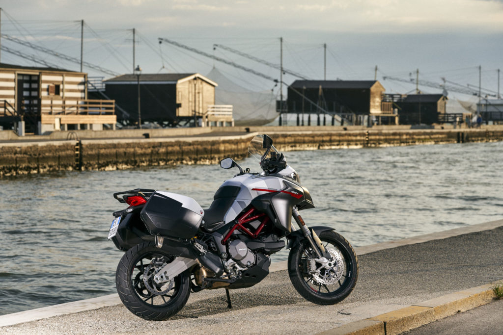 A Ducati Multistrada 950 S in "GP White" livery. Photo courtesy Ducati.