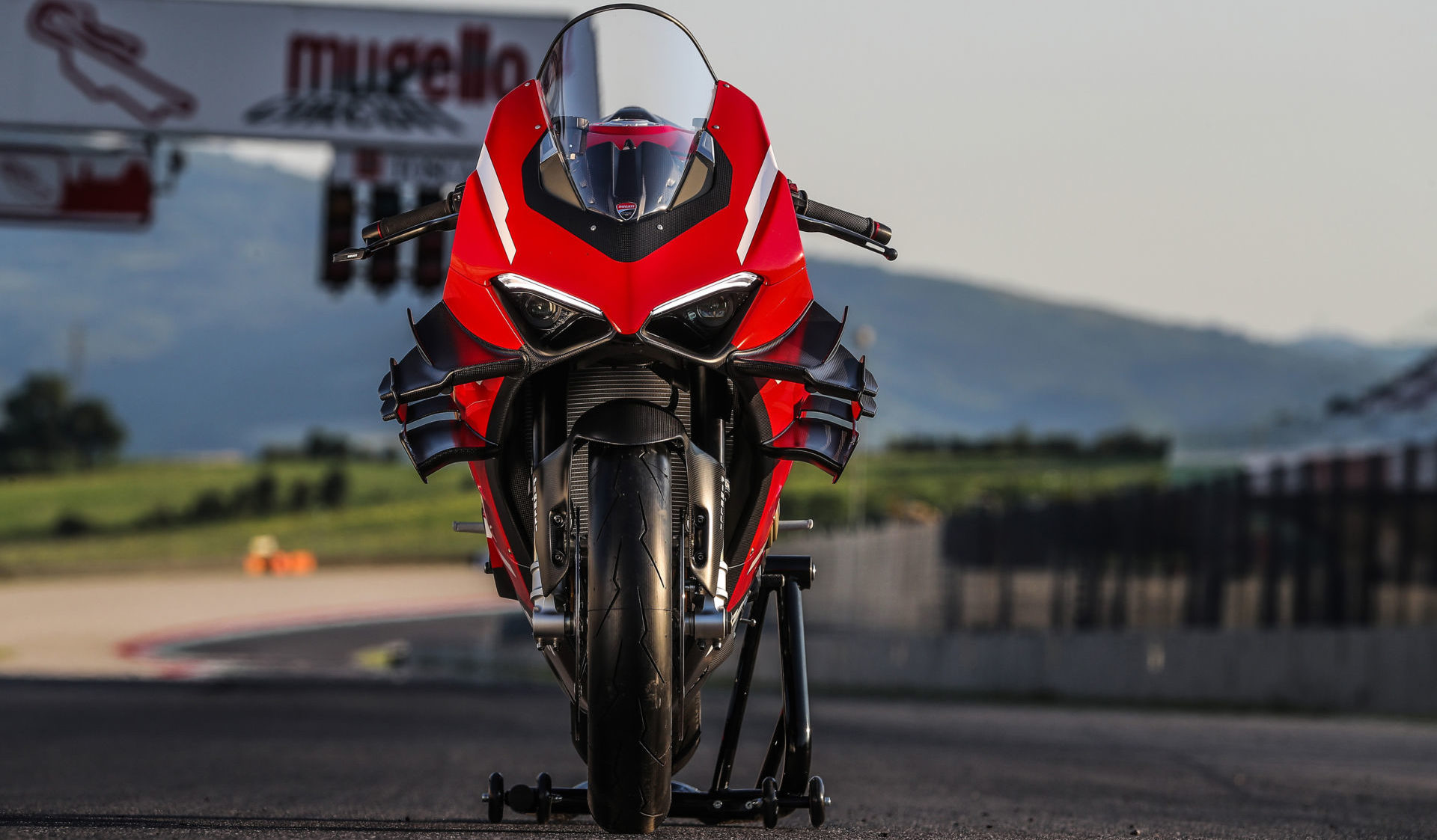 A Ducati Superleggra V4 at Mugello. Photo courtesy Ducati.