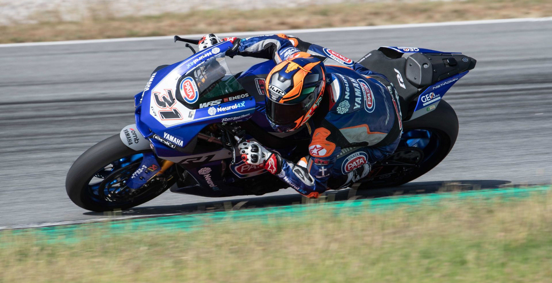 Garrett Gerloff (31), as seen during testing at the Catalunya Circuit. Photo courtesy Yamaha.