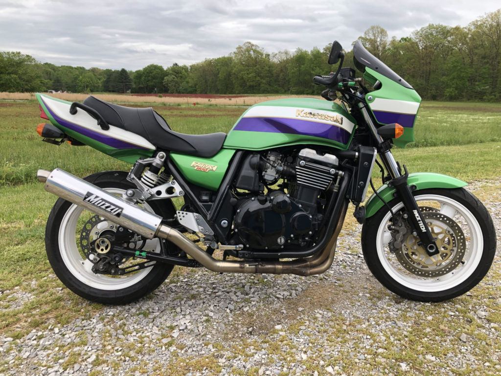 This 1999 Kawasaki ZRX1100 Eddie Lawson-autographed "tribute bike" is being raffled by AHRMA to benefit AHRMA and the Roadracing World Action Fund.