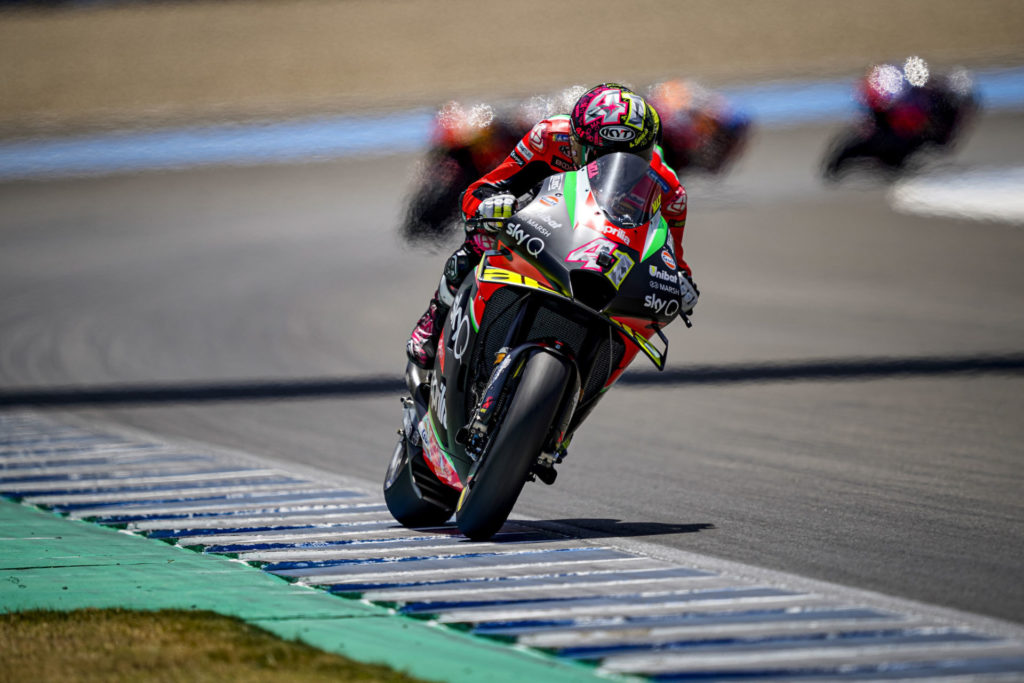 Aleix Espargaro (41). Photo courtesy Aprilia.