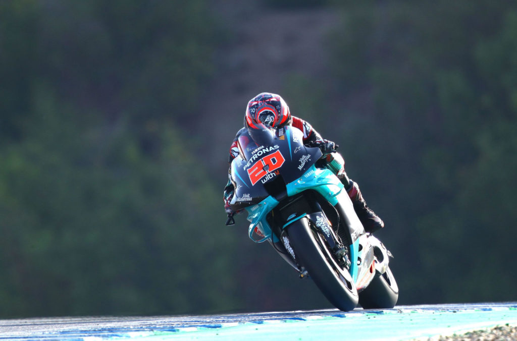 Fabio Quartararo (20). Photo courtesy PETRONAS Yamaha SRT.