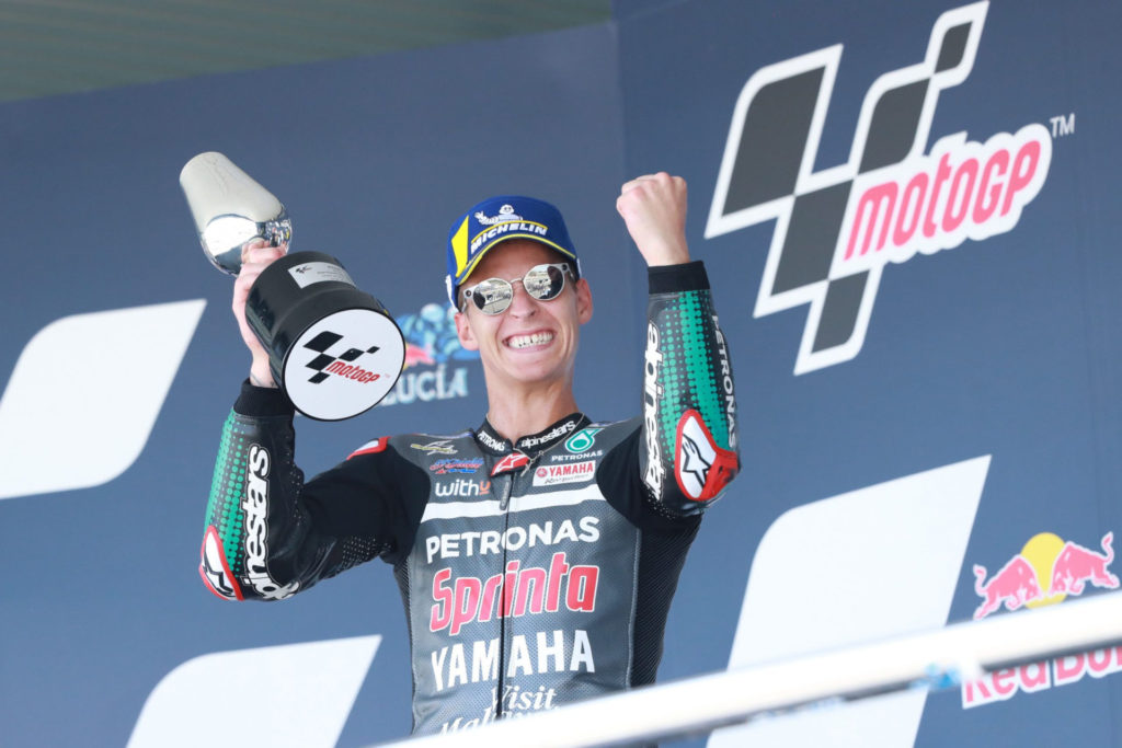 Fabio Quartararo. Photo courtesy PETRONAS Yamaha SRT.