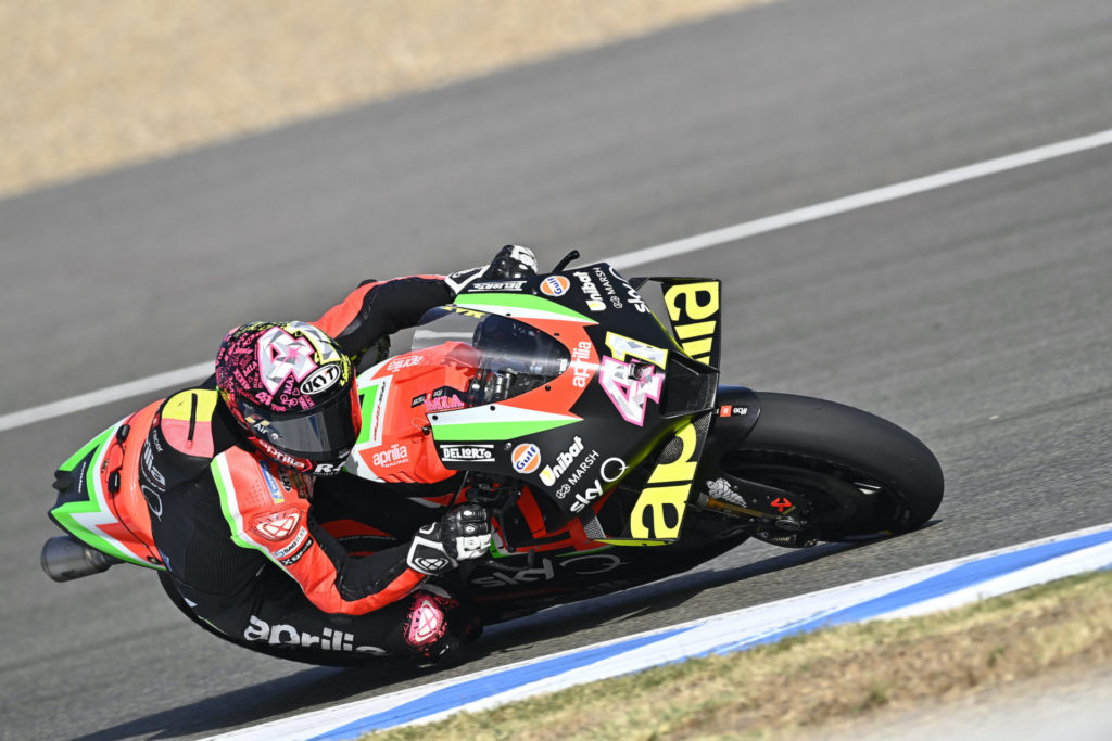 Aleix Espargaro (41). Photo courtesy Aprilia Gresini Racing.