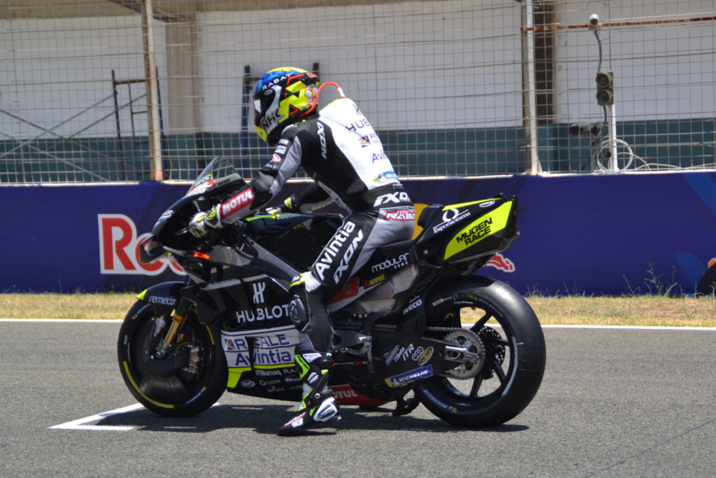 Tito Rabat on the grid at Jerez. Photo courtesy Avintia Racing.