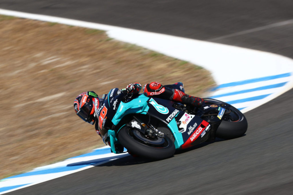 Fabio Quartararo (20). Photo courtesy PETRONAS Yamaha SRT.