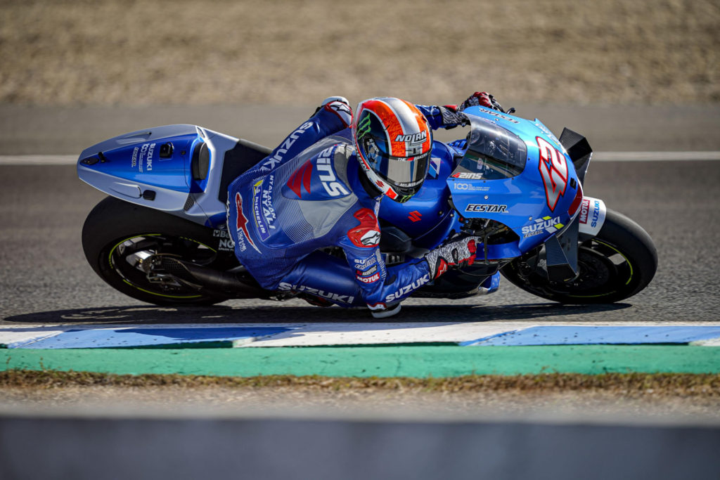 Alex Rins (42). Photo courtesy ECSTAR Suzuki.