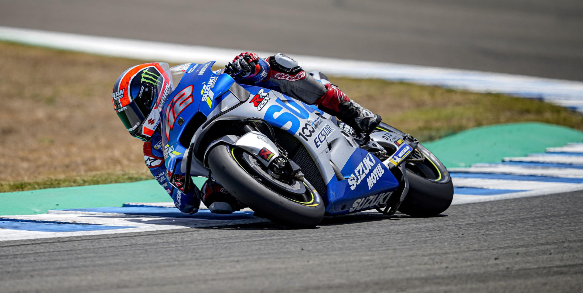 Alex Rins (42). Photo courtesy Team Suzuki Press Office.