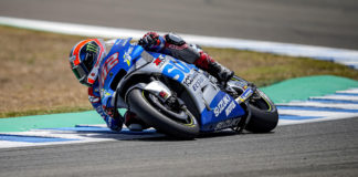 Alex Rins (42). Photo courtesy Team Suzuki Press Office.