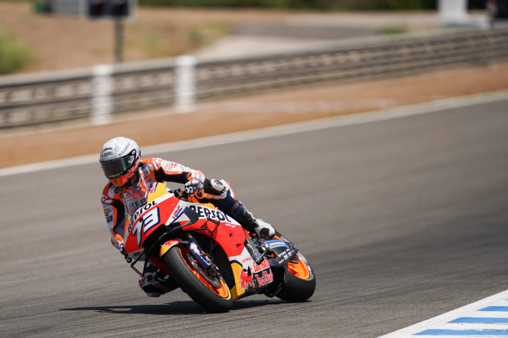 Alex Marquez (73). Photo courtesy Repsol Honda.