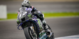 Maverick Vinales (12), as seen during testing at Jerez in November 2019. Photo courtesy Monster Energy Yamaha.