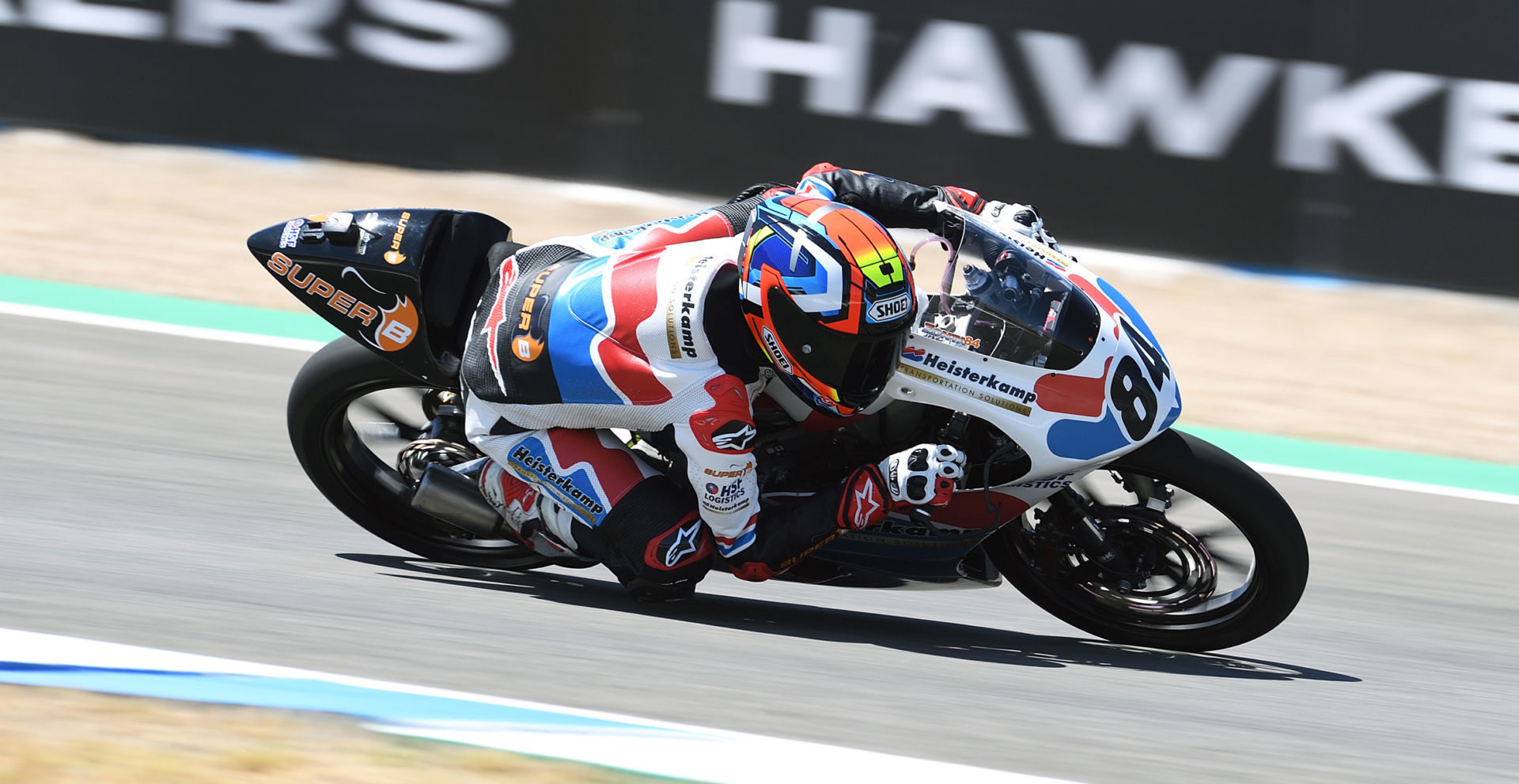 Zonta van den Goorberg (84) in action at Jerez. Photo courtesy CEV Repsol Press Office.