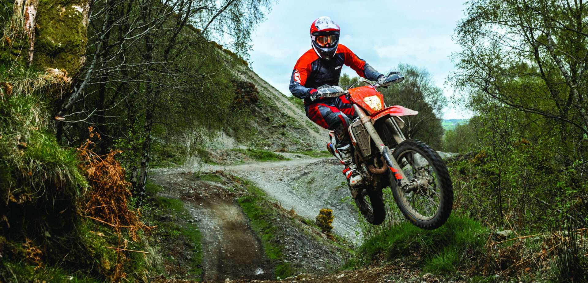 A KTM 450 EXC-F in action. Photo courtesy KTM.