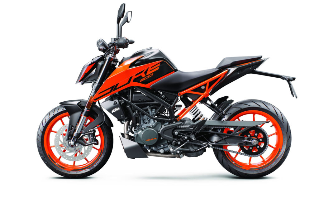 A 2020-model KTM 200 Duke. Photo courtesy KTM North America.