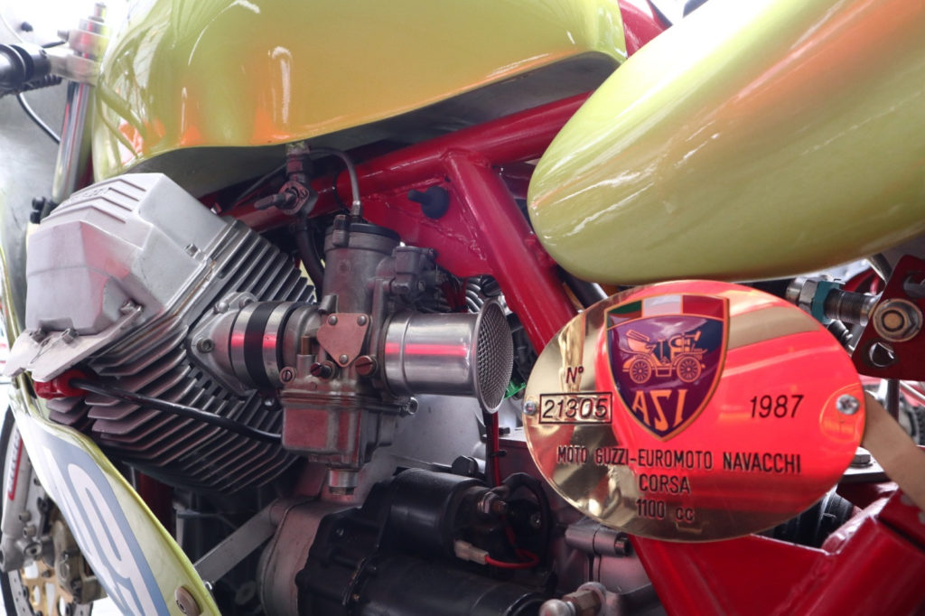 A Moto Guzzi motorcycle. Photo courtesy Elena Bagnasco.