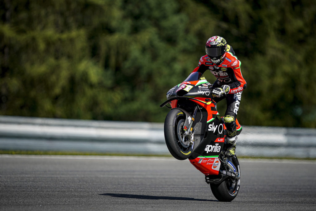 Aleix Espargaro (41). Photo courtesy Aprilia.