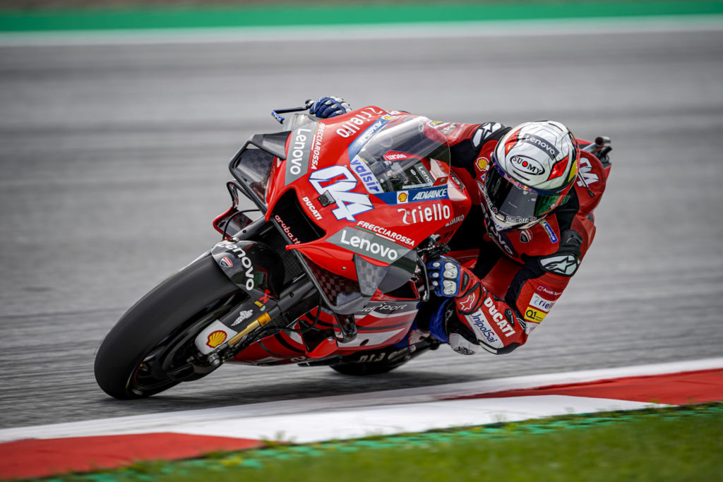 Andrea Dovizioso (04). Photo courtesy Ducati.