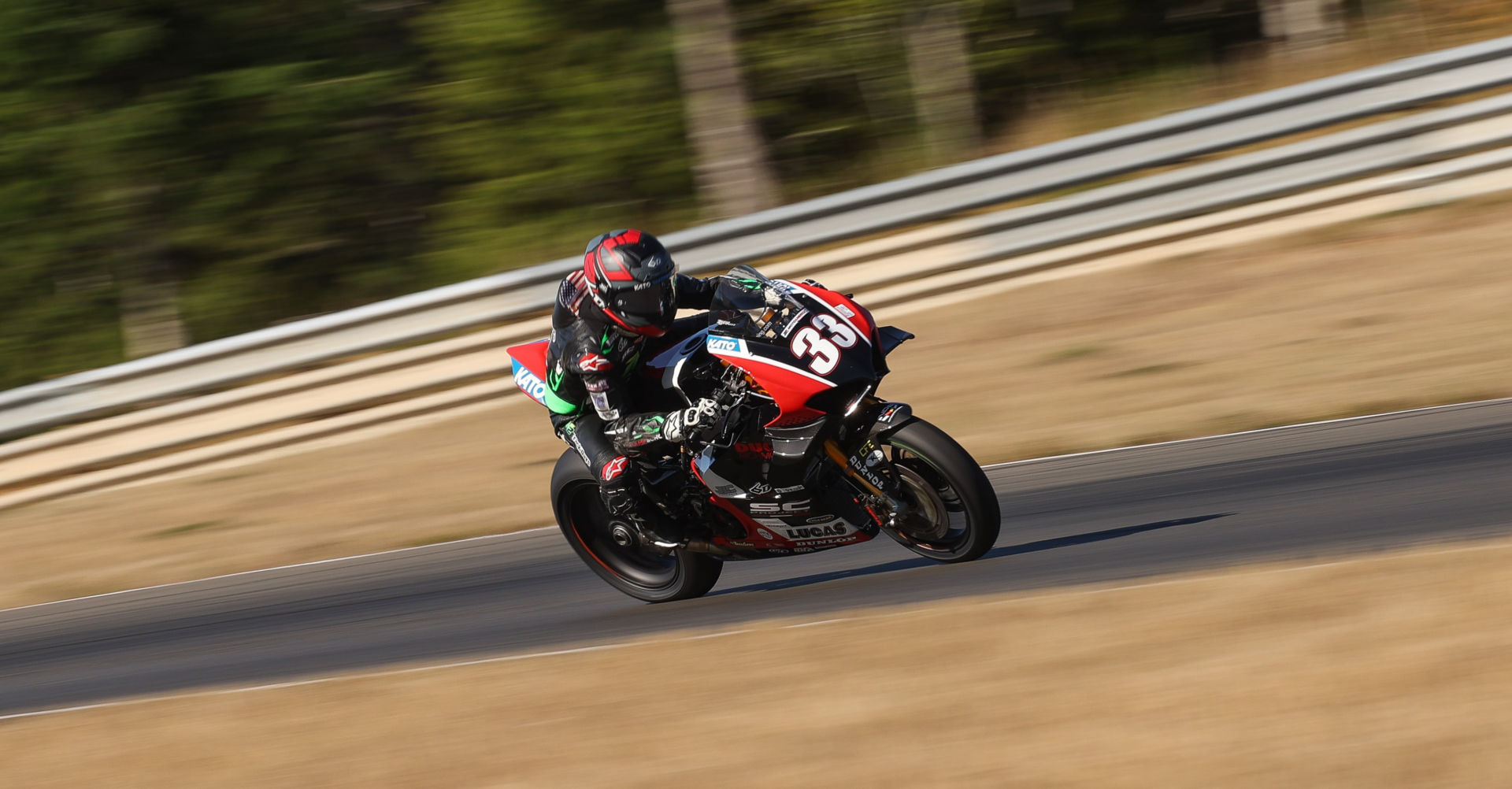 Kyle Wyman (33) during one of his few laps at Ridge Motorsports Park. Photo by Brian J. Nelson.