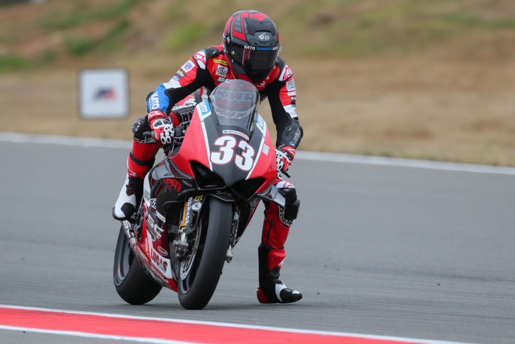 Kyle Wyman (33). Photo by Brian J. Nelson, courtesy Ducati.