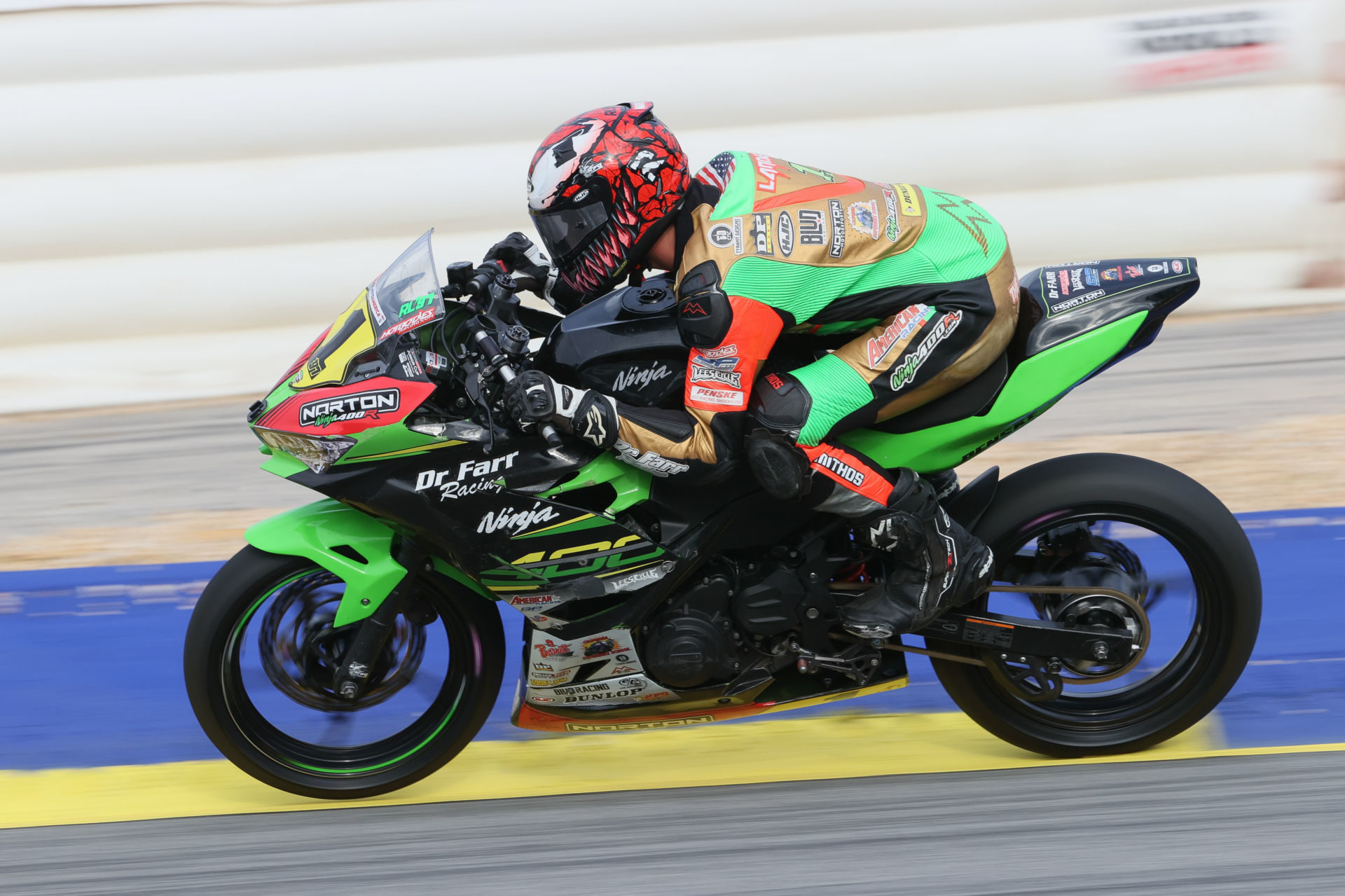 Defending MotoAmerica Junior Cup Champion Rocco Landers (1) in action at Road Atlanta. Photo by Brian J. Nelson, courtesy MotoAmerica.