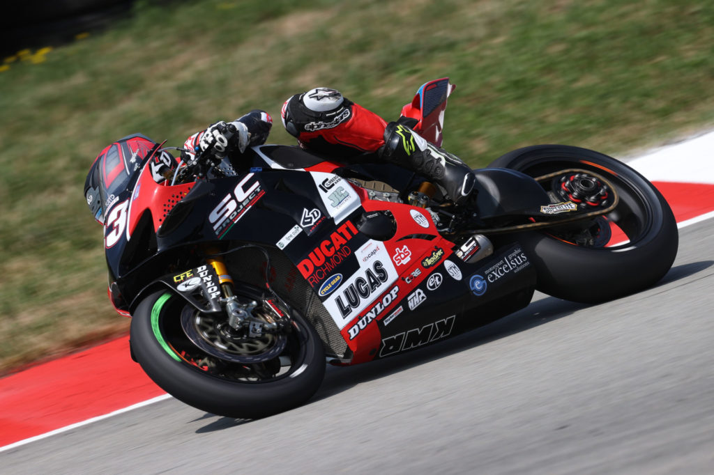 Kyle Wyman (33). Photo courtesy Ducati North America.