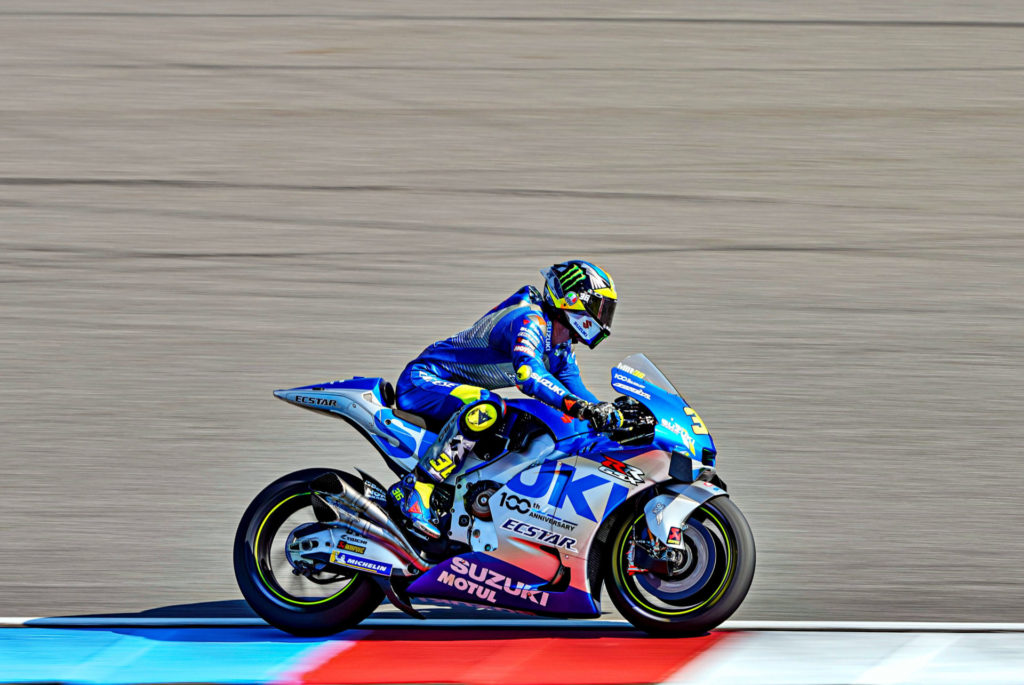 Joan Mir (36). Photo courtesy Team Suzuki ECSTAR.