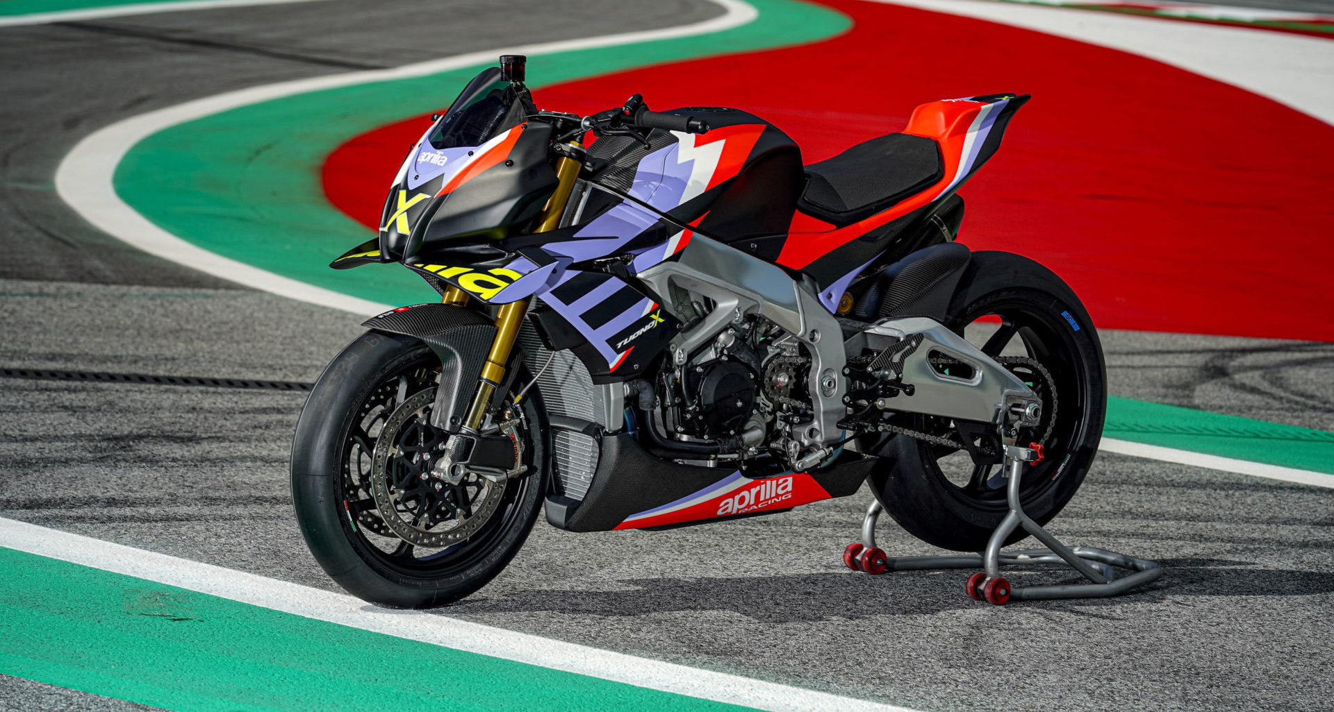 An Aprilia Tuono V4 X. Photo courtesy Aprilia.