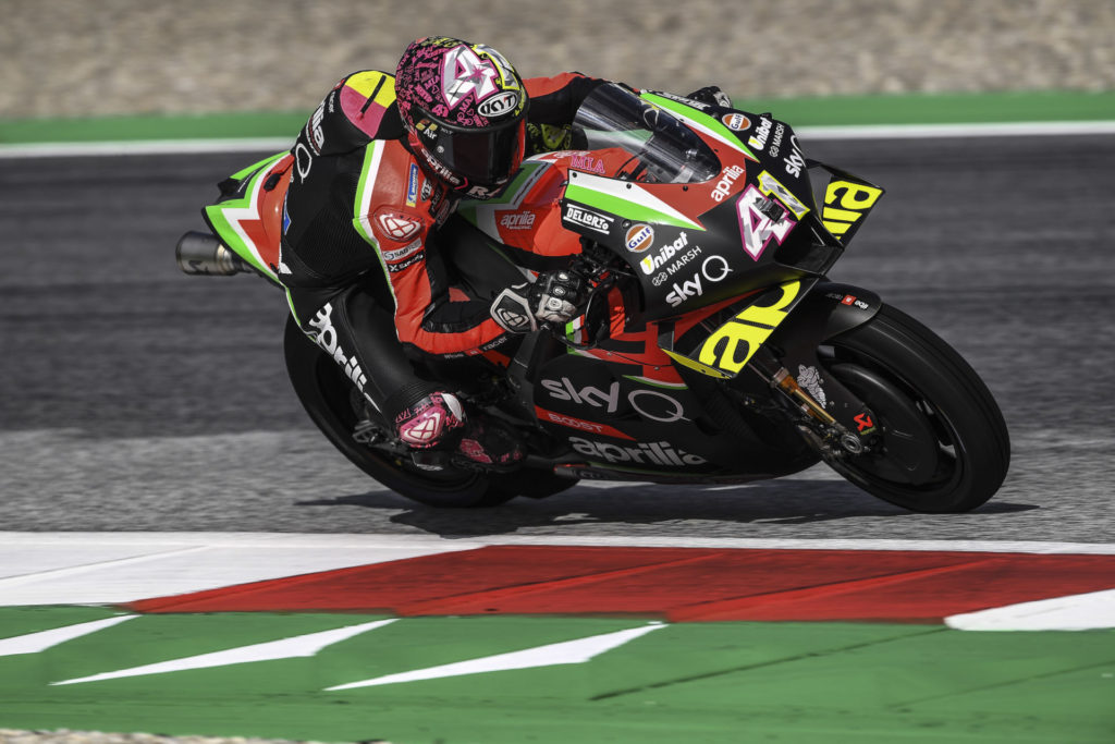 Aleix Espargaro (41). Photo courtesy Aprilia.